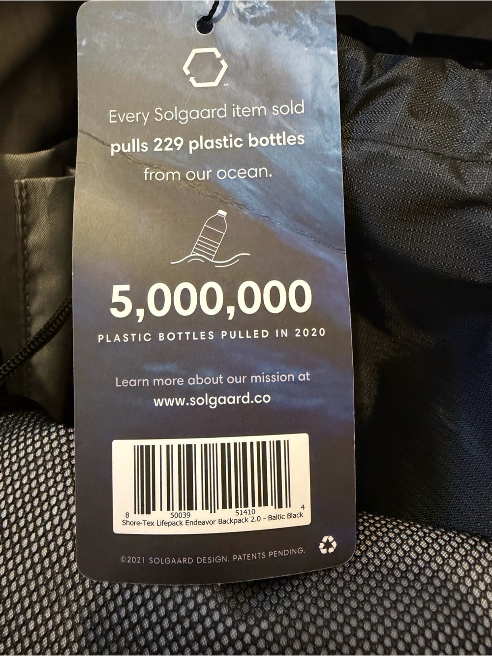Solgaard Endeavor 2.0 (Venture) Backpack with Closet Large Baltic Black NWT - Picture 7 of 7